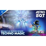 Banner image showing Astro Bot with a racing scene and bright light bursts; PlayStation logo on the left and 'ASTRO BOT' title on the right.