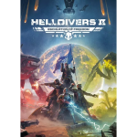 Helldivers 2 game cover: soldiers in a fierce battle over a planet, with the title Escalation of Freedom at the top.