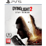 Dying Light 2 Stay Human PS5 game cover with a man's silhouette against a ruined city.