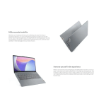 Slanted view of two silver Lenovo laptops with a nearby text block about military-grade durability on a white background (advertisement).